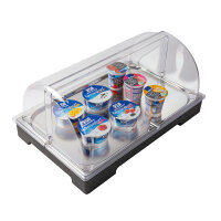 Piastra di raffreddamento a buffet, set: base, accumulatore di raffreddamento, vassoio, coperchio Rolltop
