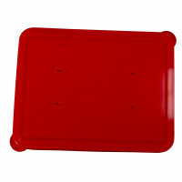 Silicone lid rectangular red