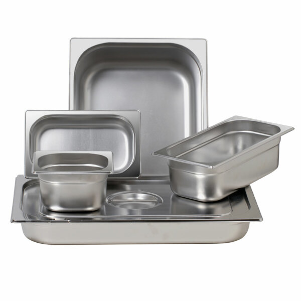 Gastronorm containers, stainless steel, GN 1/2 - 65 mm