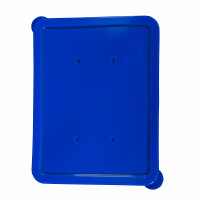 Silicone lid, rectangular, blue